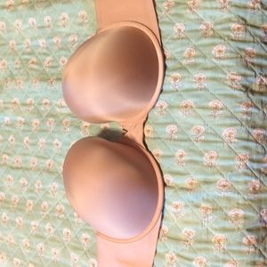 Victoria's Secret Push up Memory cup Strapless Bra